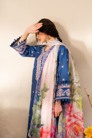 3 Piece - Embroidered Lawn Suit - Laila