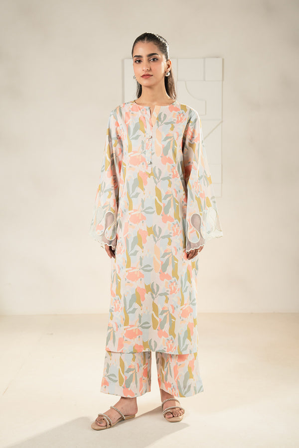 2 Piece - Printed Lawn Suit - PC - 14