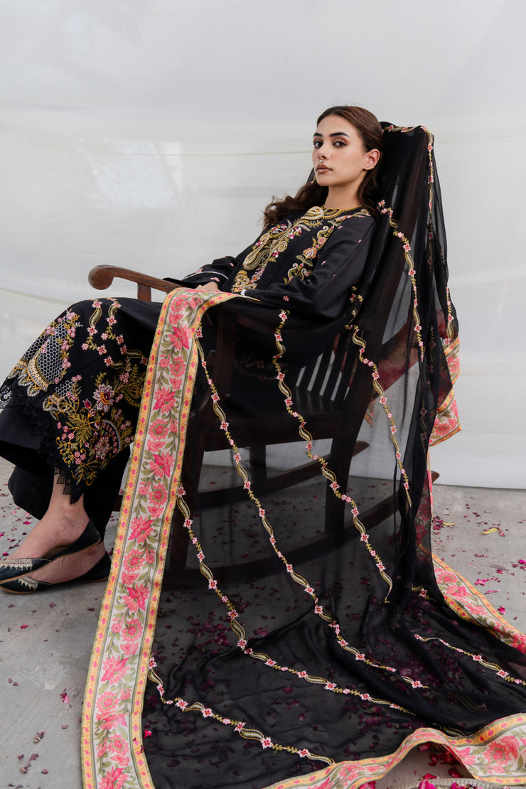 3 Piece - Embroidered Lawn Suit - MKV2-8