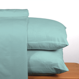 Light Sea Green Solid Bed Sheet Set