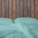Light Sea Green Solid Bed Sheet Set