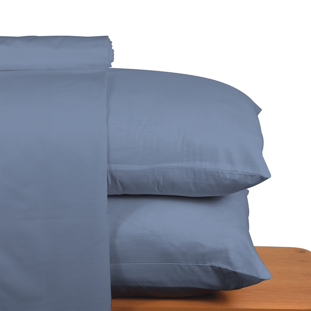 Light Blue Solid Bed Sheet Set